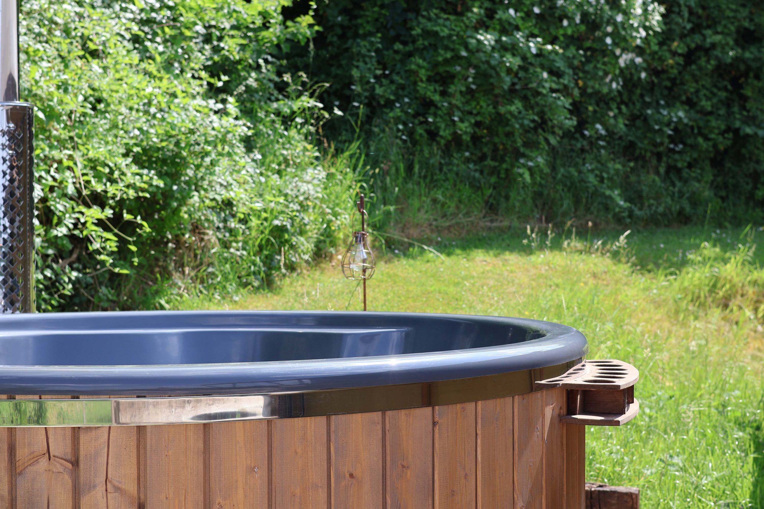 Eco hot tub at Loose Reins in Dorset