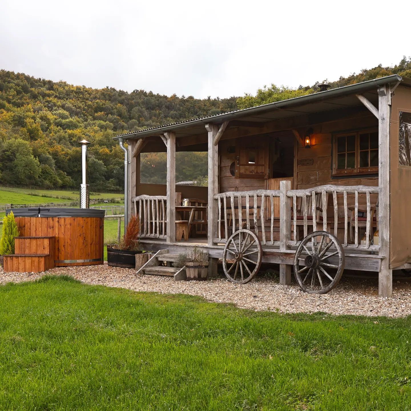 Trappers Cabin at Loose Reins Glamping in Dorset