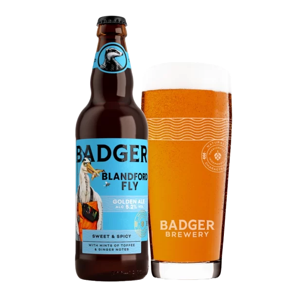 Badger Blandford Fly Beer Bottle